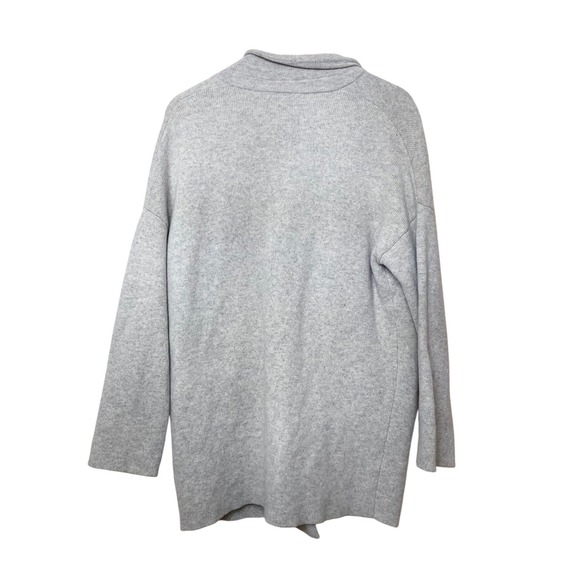 Madewell Kent Cardigan Sweater Womens Small Heather Grey 100% Merino Wool - Picture 4 of 5